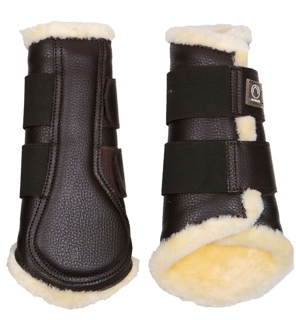 Montar Guêtres Tech en Cuir Marron