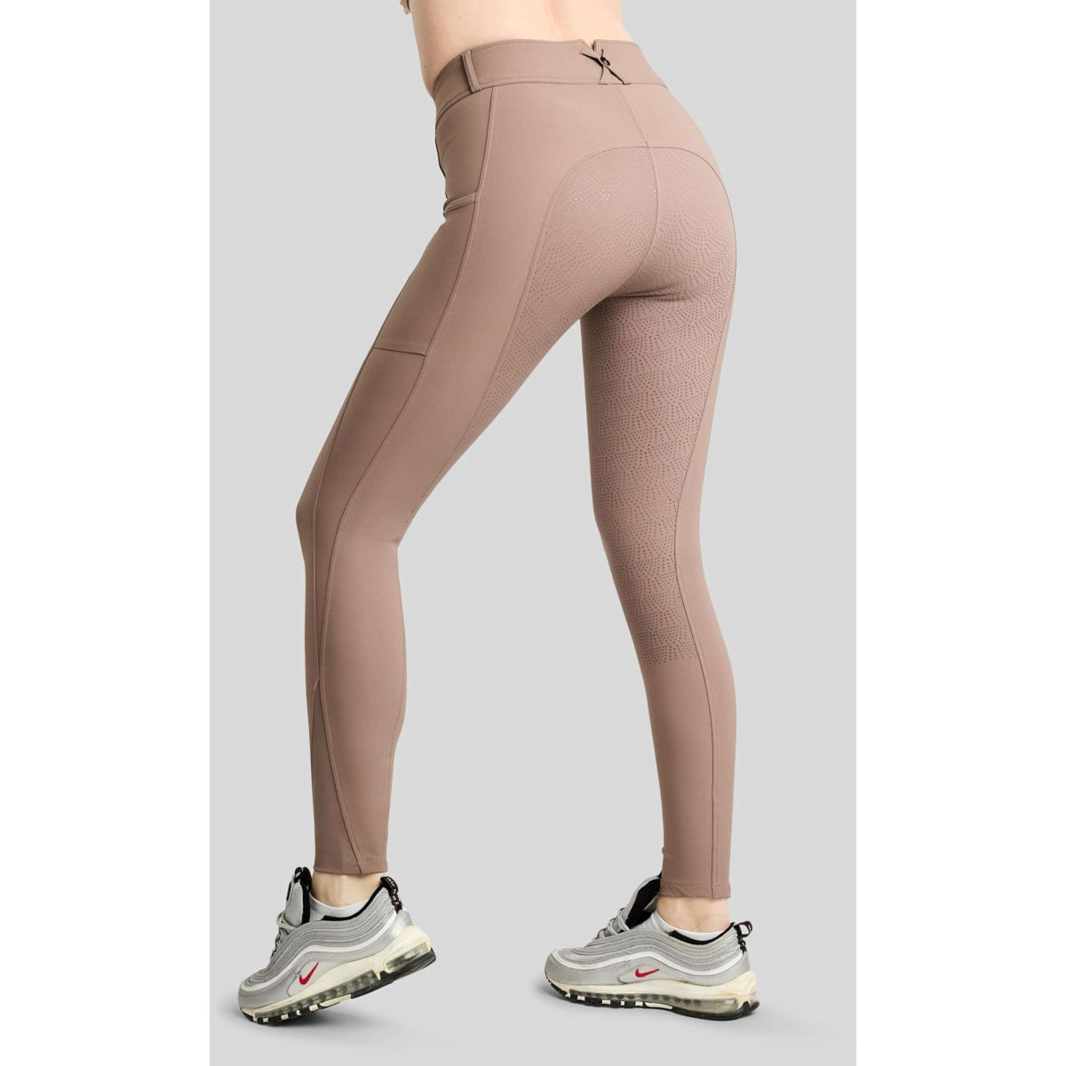 Montar Pantalon d'Équitation MoMegan Full Grip Nougat Brown