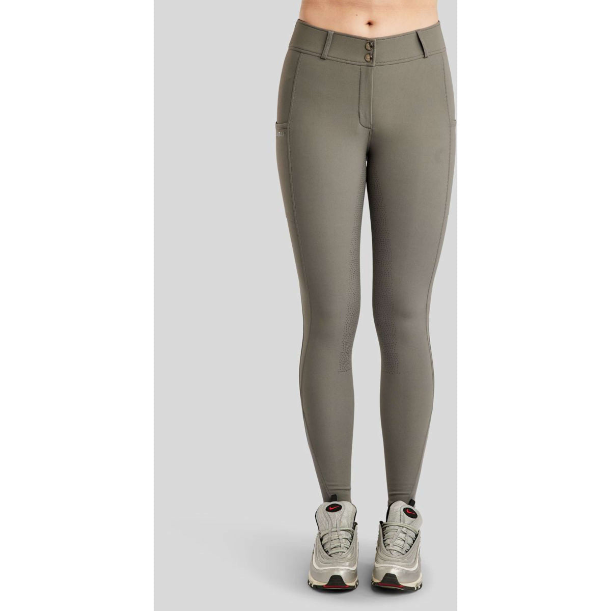 Montar Pantalon d'Équitation Megan Full Grip Gris