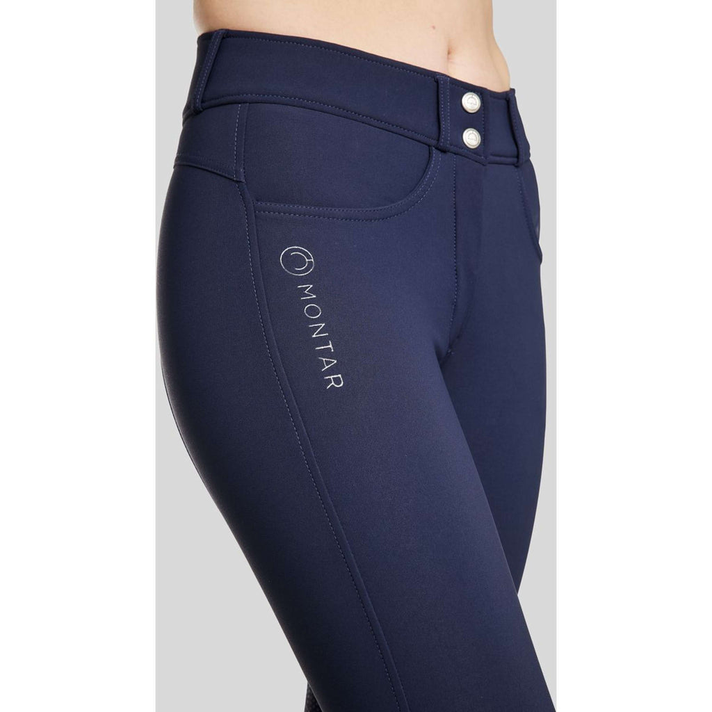 Montar Pantalon d'Équitation Ess Megan Highwaist Full Grip Marin