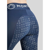 Montar Legging d'Équitation Selena Pull On FullGrip Marin