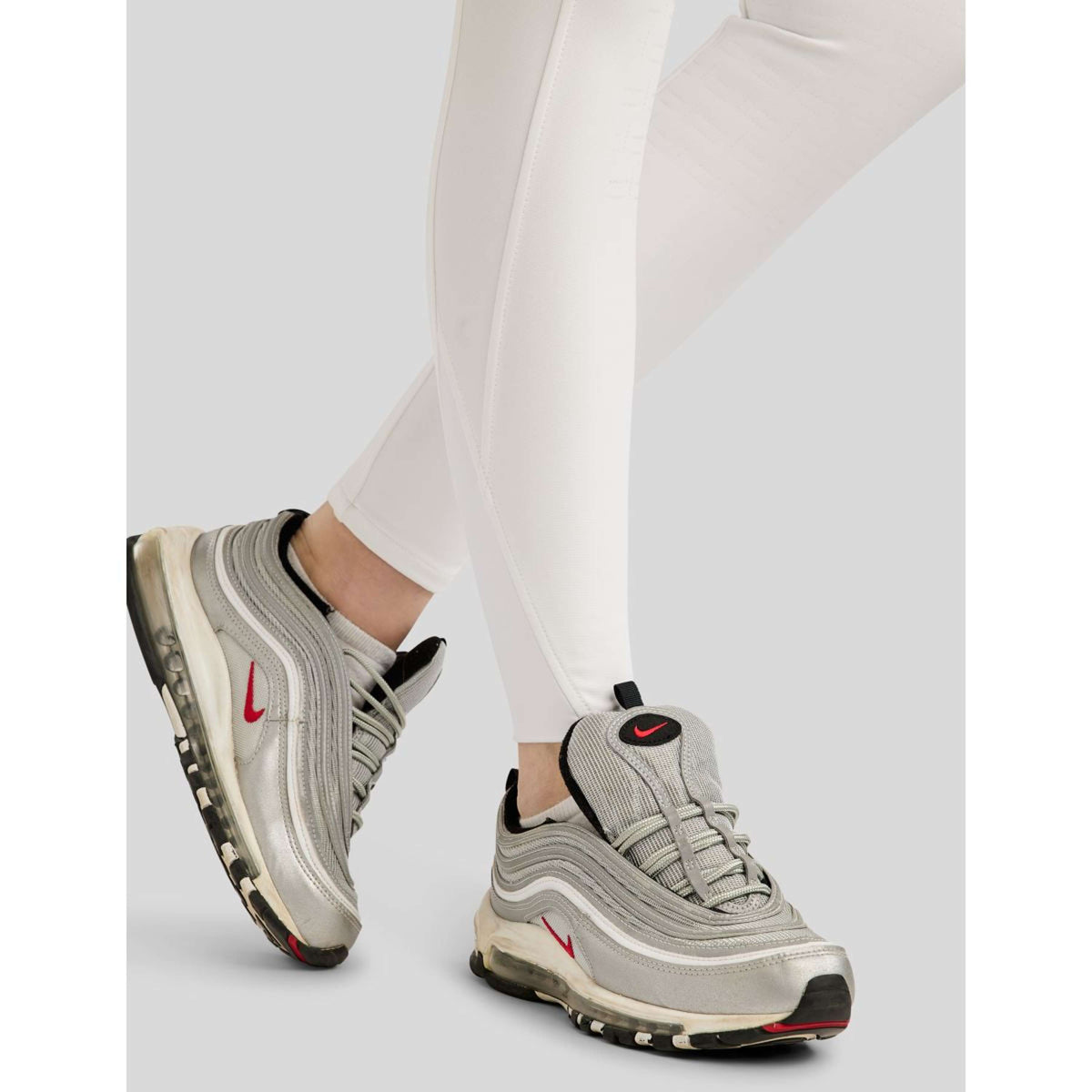 Montar Pantalon d'Équitation MoLila Champagne Crystals Full Grip Blanc