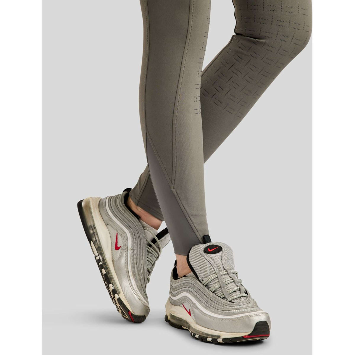 Montar Pantalon d'Équitation MoLila Champagne Crystals Full Grip Gris
