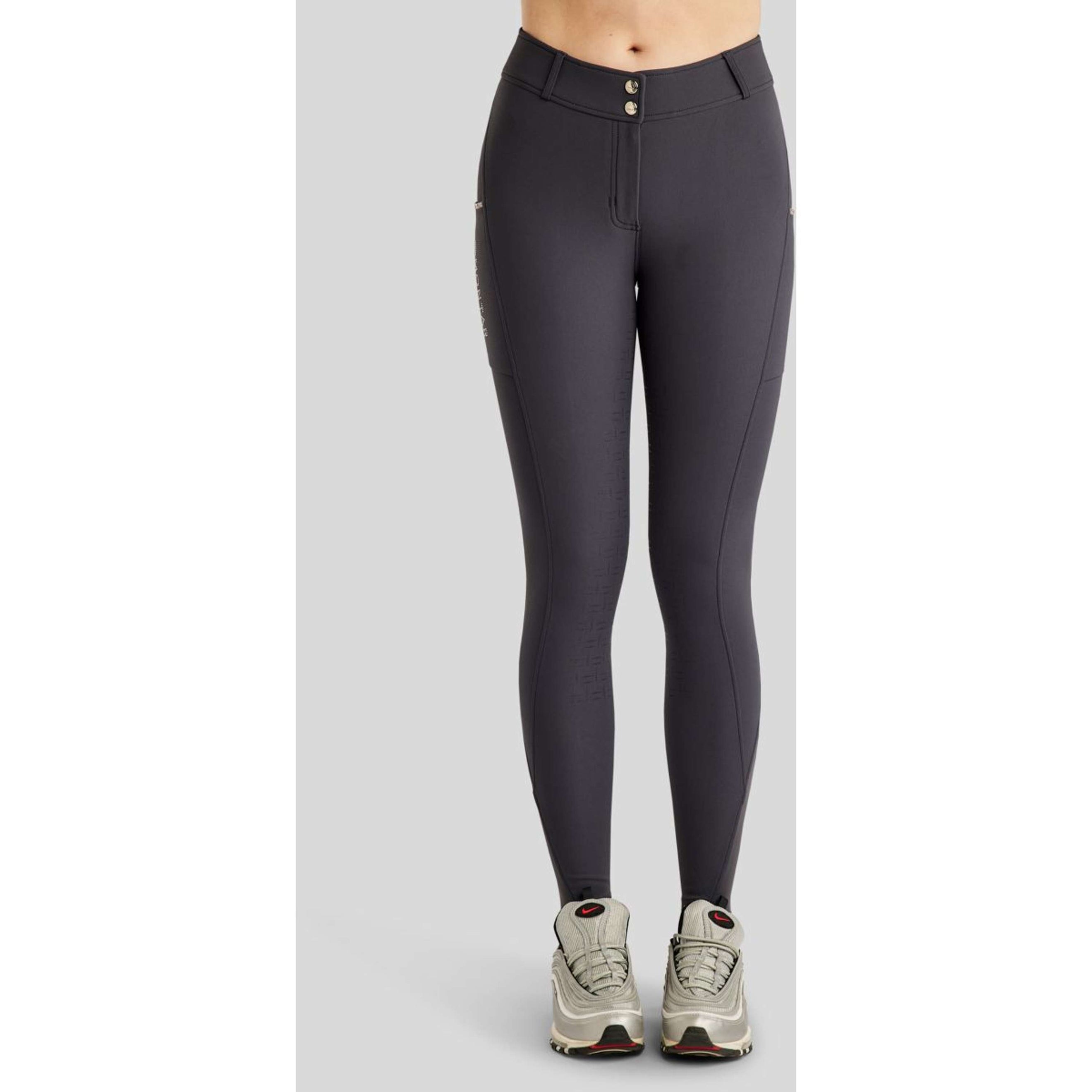 Montar Pantalon d'Équitation MoLila Champagne Crystals Full Grip Slate Grey