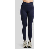 Montar Legging d'Équitation MoPearl Pintuck Full Grip Marin