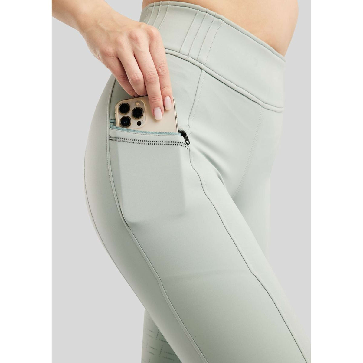 Montar Legging d'Équitation MoPearl Pintuck Full Grip Turin
