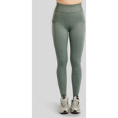 Montar Legging d'Équitation MoPearl Pintuck Full Grip Jade