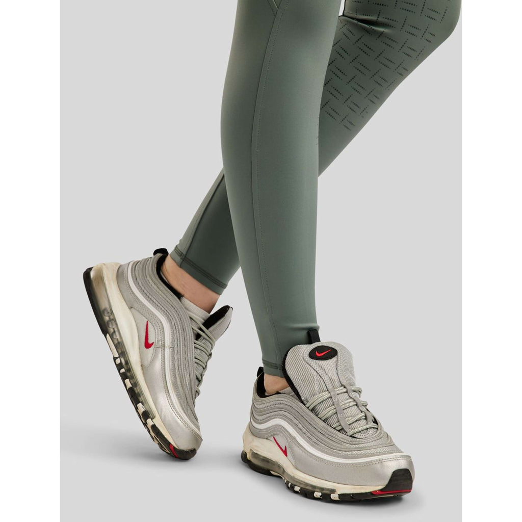 Montar Legging d'Équitation MoPearl Pintuck Full Grip Jade