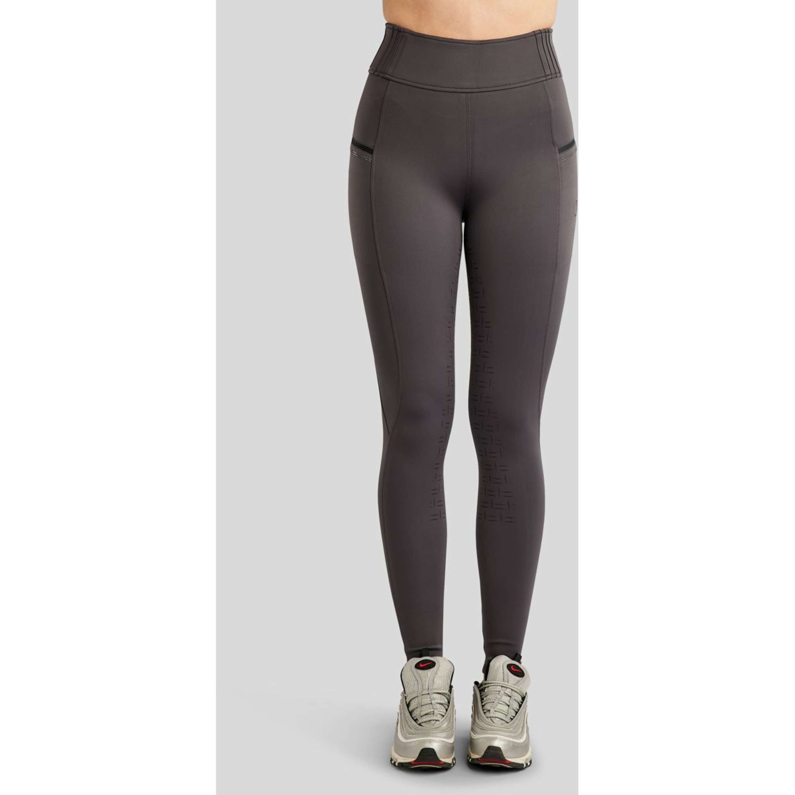 Montar Legging d'Équitation MoPearl Pintuck Full Grip Slate Grey Montar Legging d'Équitation MoPearl Pintuck Full Grip Slate Grey