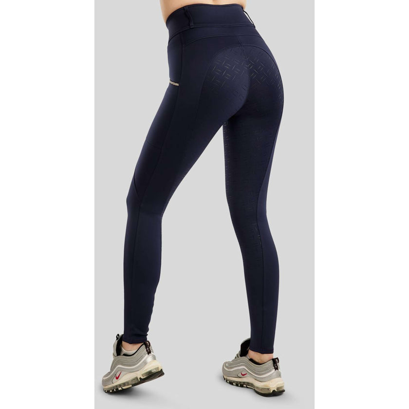 Montar Legging d'Équitation MoLila Champagne Crystals Full Grip Marin