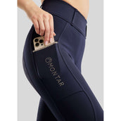 Montar Legging d'Équitation MoLila Champagne Crystals Full Grip Marin