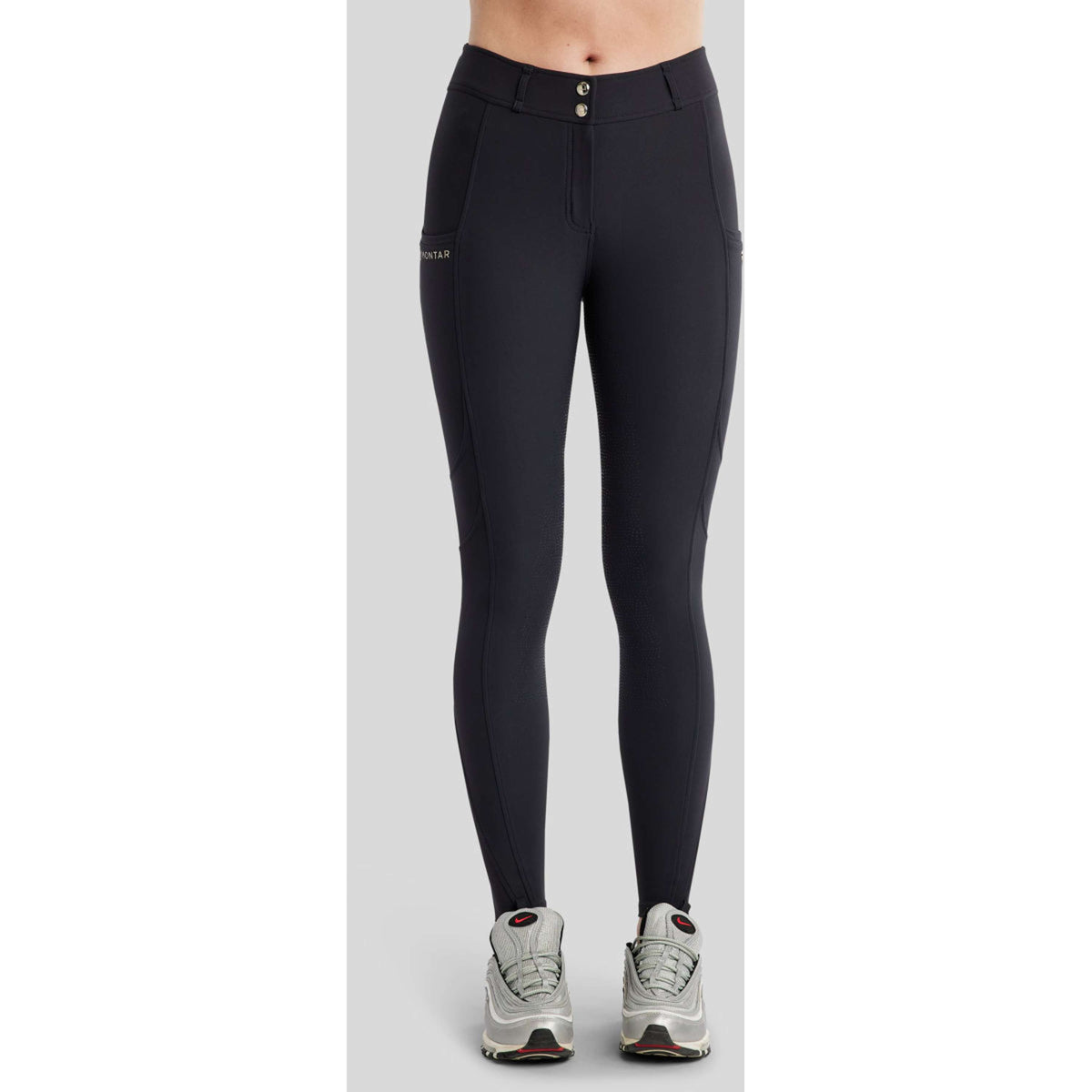 Montar Pantalon d'Équitation MoPhilipa Full Grip Marin