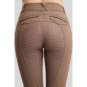 Montar Pantalon d'Équitation MoVeronica Golden Quartz Full Grip Nougat Brown