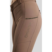 Montar Pantalon d'Équitation MoVeronica Golden Quartz Full Grip Nougat Brown