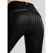 Montar Pantalon d'Équitation MoVeronica Golden Quartz Full Grip Noir
