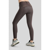 Montar Pantalon d'Équitation MoVeronica Golden Quartz Full Grip Black Peony