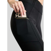 Montar Leggings d'équitation Thermo MoVeronica Golden Quartz Full Grip Noir