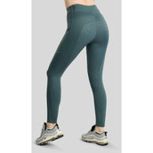 Montar Leggings d'équitation Thermo MoVeronica Golden Quartz Full Grip Dark Slate