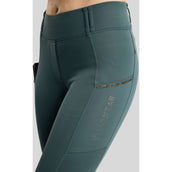 Montar Leggings d'équitation Thermo MoVeronica Golden Quartz Full Grip Dark Slate