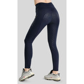 Montar Leggings d'équitation Thermo MoVeronica Golden Quartz Full Grip Marine