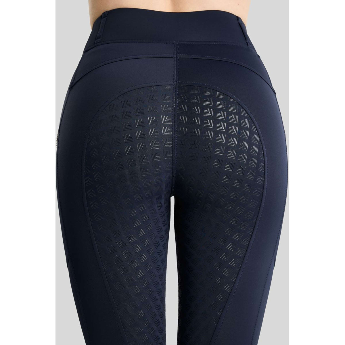 Montar Leggings d'équitation Thermo MoVeronica Golden Quartz Full Grip Marine