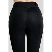 Montar Leggings d'équitation Thermo MoAddie Hybrid Gun Metal Logo Full Grip Noir