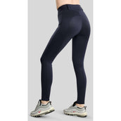 Montar Leggings d'équitation Thermo MoAddie Hybrid Gun Metal Logo Full Grip Marine