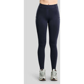 Montar Leggings d'équitation Thermo MoAddie Hybrid Gun Metal Logo Full Grip Marine