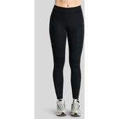 Montar Legging d'Équitation MoWilma Hybrid Pintucks Golden Quartz Crystals Full Grip Noir