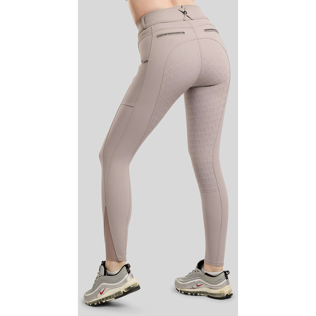 Montar Pantalon d'Équitation MoMaisy Full Grip Pearl Grey