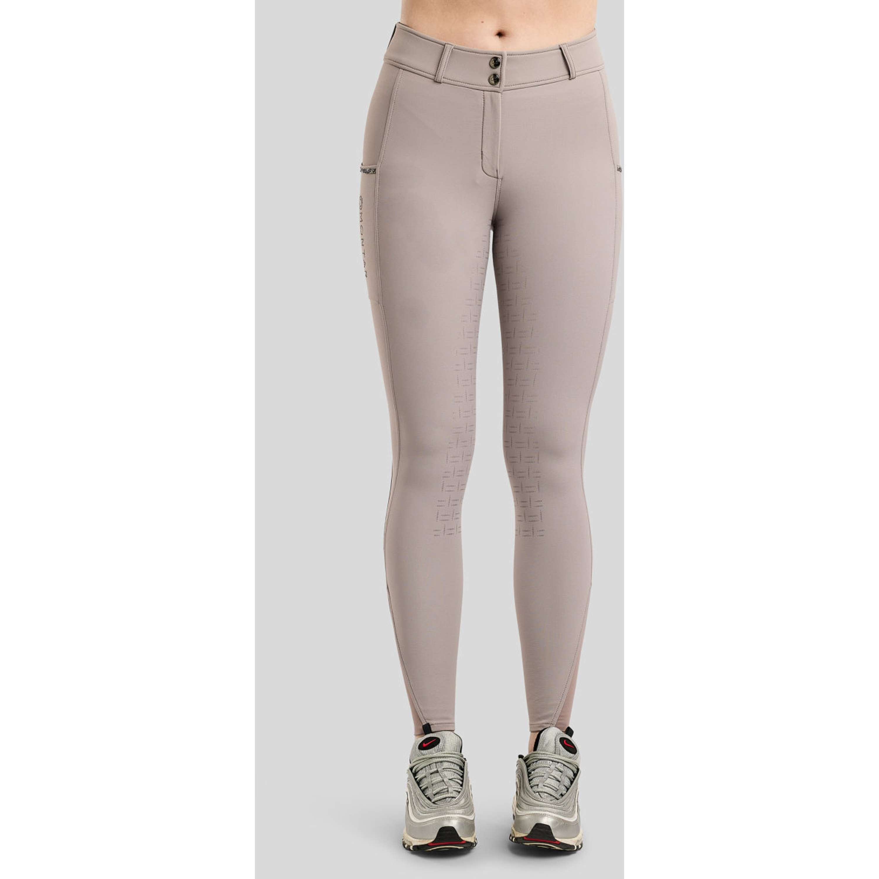 Montar Pantalon d'Équitation MoMaisy Full Grip Pearl Grey