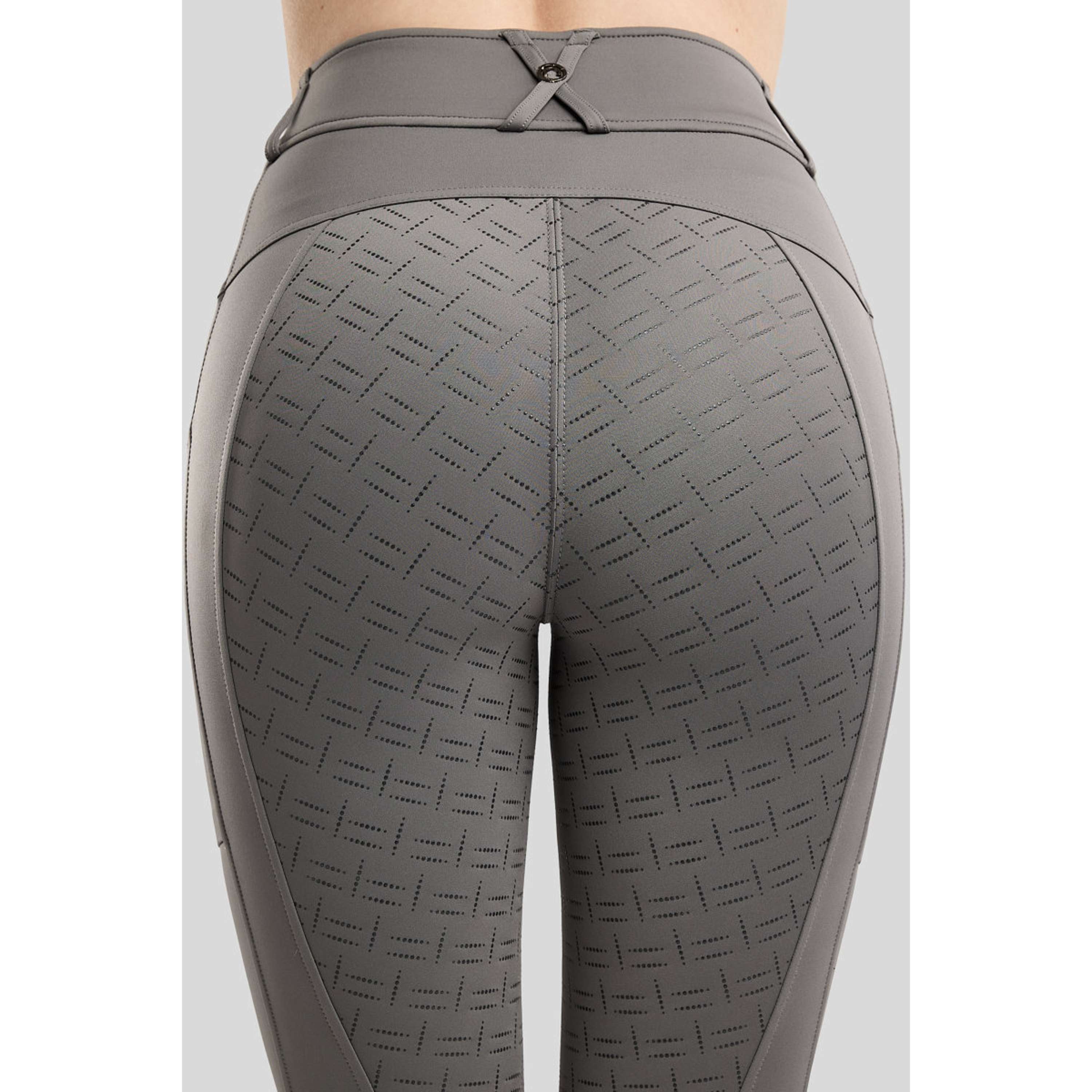 Montar Legging d'Équitation MoMaisy Full Grip Gris