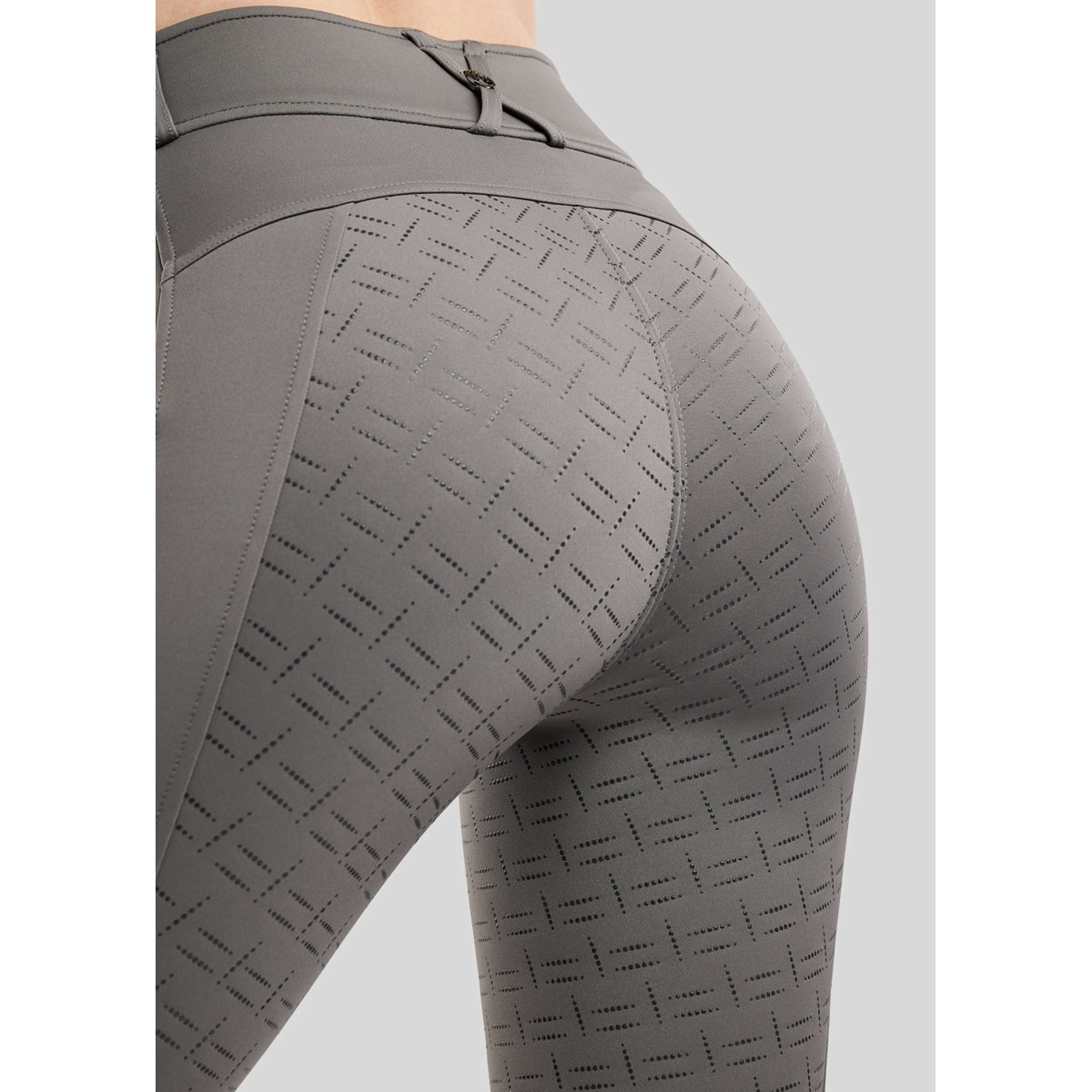 Montar Legging d'Équitation MoMaisy Full Grip Gris
