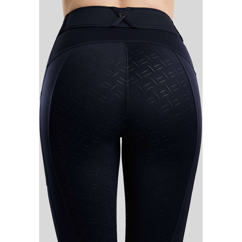Montar Legging d'Équitation MoMaisy Full Grip Marine