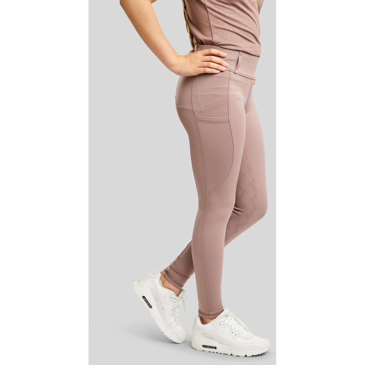 Montar Legging d'Équitation MOEverlisa Kids Full Grip Blush