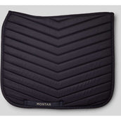 Montar Tapis de Selle Fair Gun Metal Crystals Dressage Marin