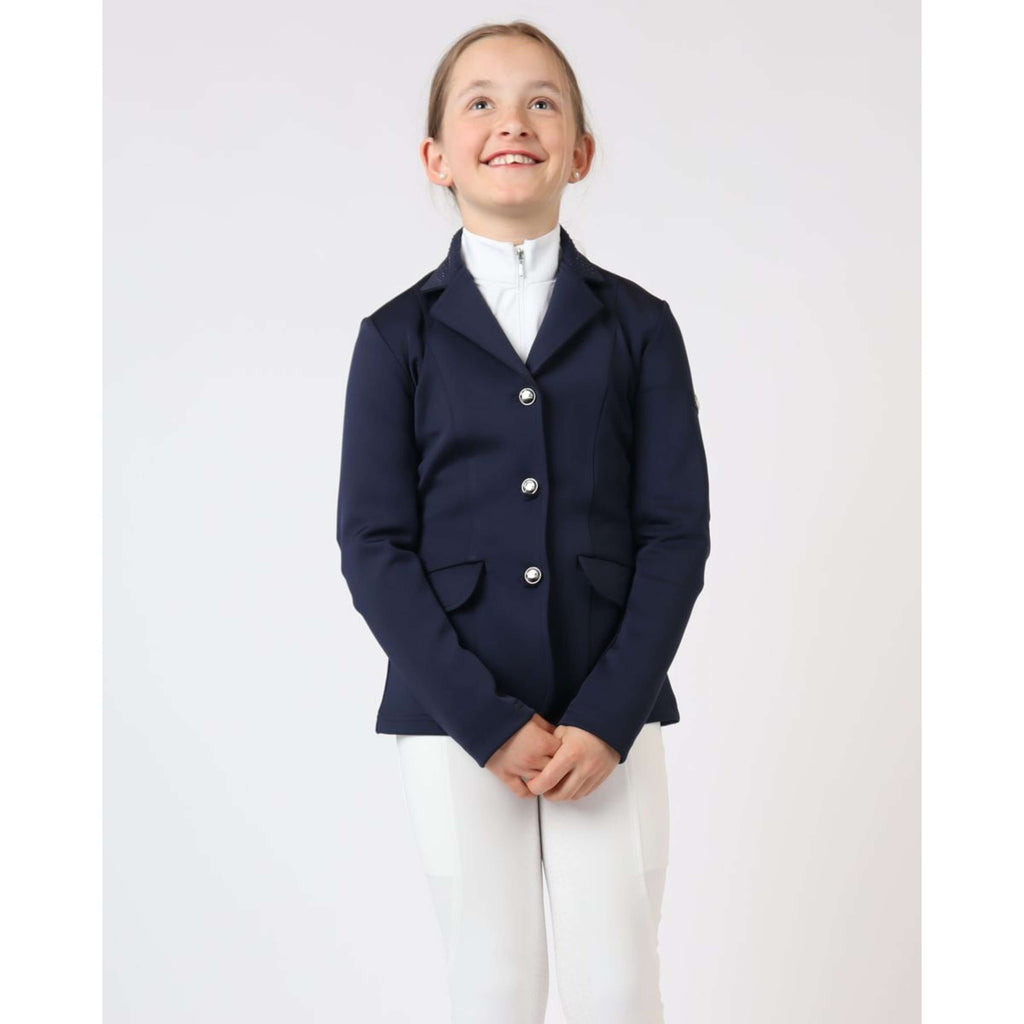 Montar Petite Veste de Concours Crystals Junior Marin