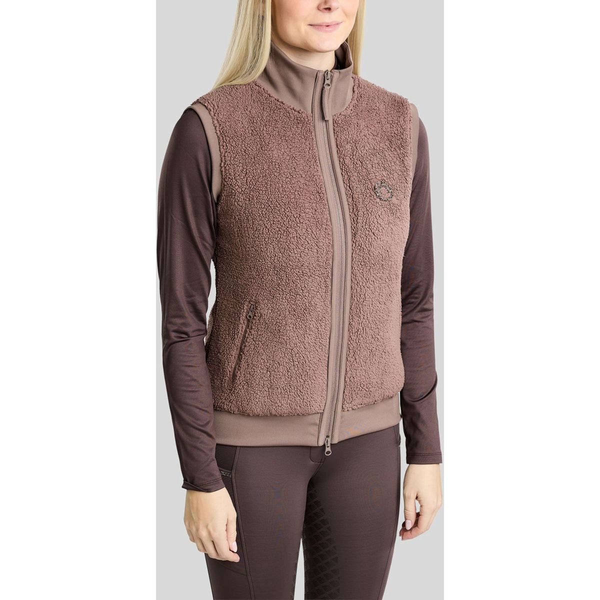 Montar Bodychauffant MoEbba Teddy Pile Golden Quartz Nougat Brown