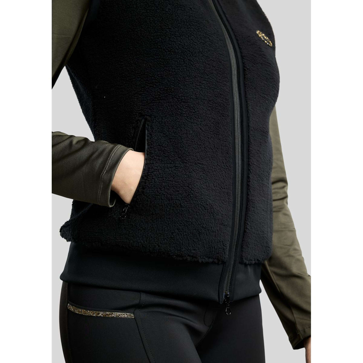 Montar Bodychauffant MoEbba Teddy Pile Golden Quartz Noir