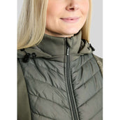 Montar Bodychauffant MoEverline Hybrid Detachable Hood Golden Quartz Crystals Forest Green