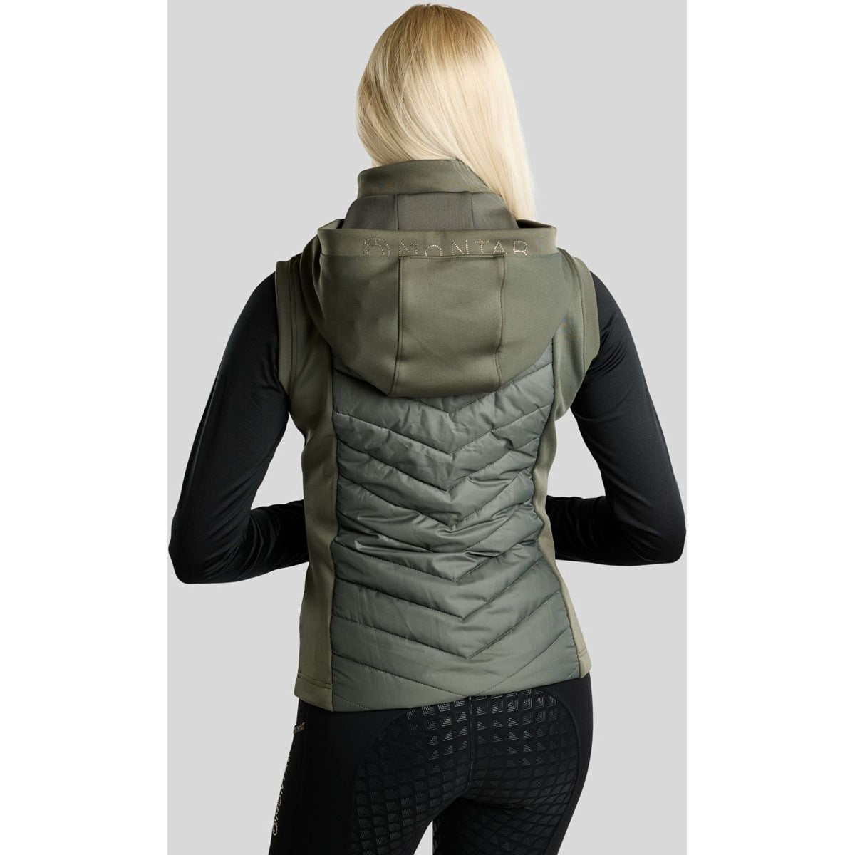 Montar Bodychauffant MoEverline Hybrid Detachable Hood Golden Quartz Crystals Forest Green