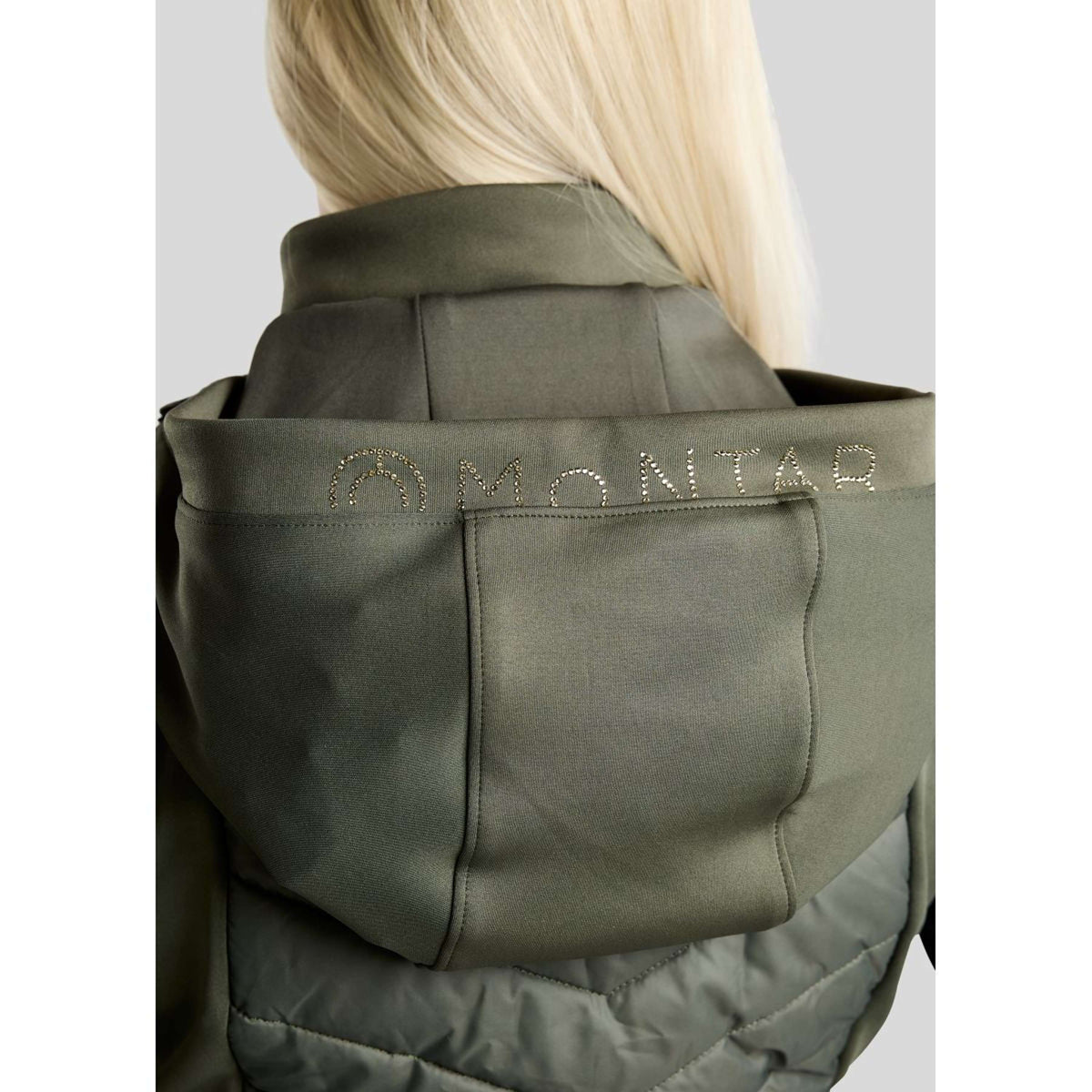 Montar Bodychauffant MoEverline Hybrid Detachable Hood Golden Quartz Crystals Forest Green