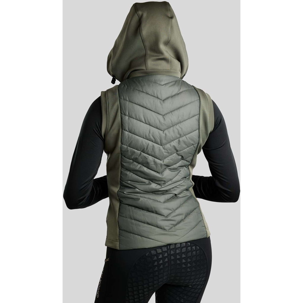 Montar Bodychauffant MoEverline Hybrid Detachable Hood Golden Quartz Crystals Forest Green