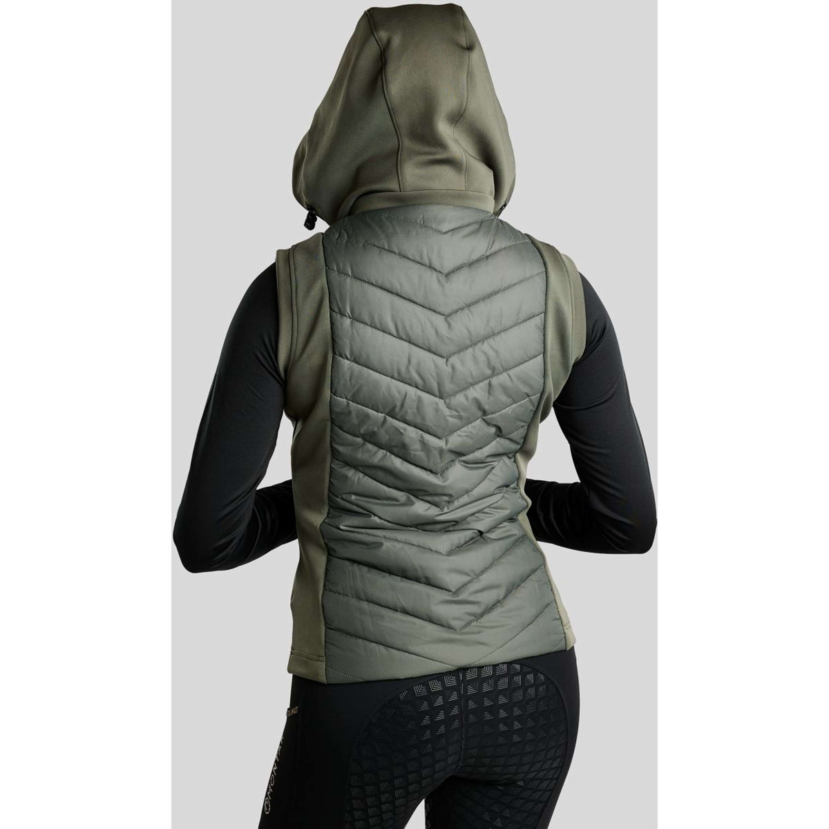 Montar Bodychauffant MoEverline Hybrid Detachable Hood Golden Quartz Crystals Forest Green