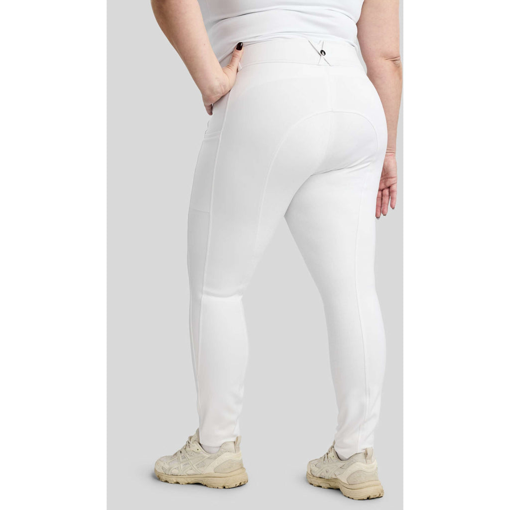 Montar Pantalon d'Équitation MoFlair 360 Performance Curve Blanc