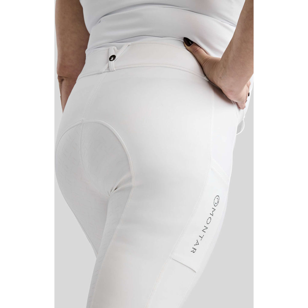 Montar Pantalon d'Équitation MoFlair 360 Performance Curve Blanc