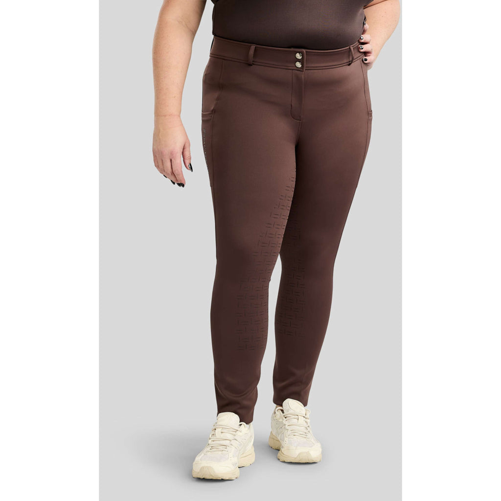 Montar Pantalon d'Équitation MoFlair 360 Performance Curve Marron