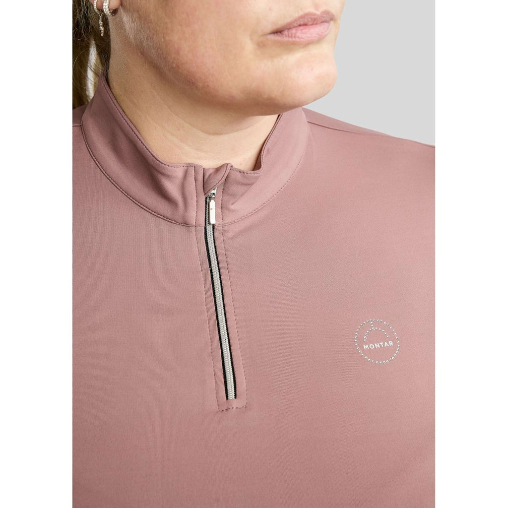 Montar Polo Everly Crystal Logo Curve Dusty Rose
