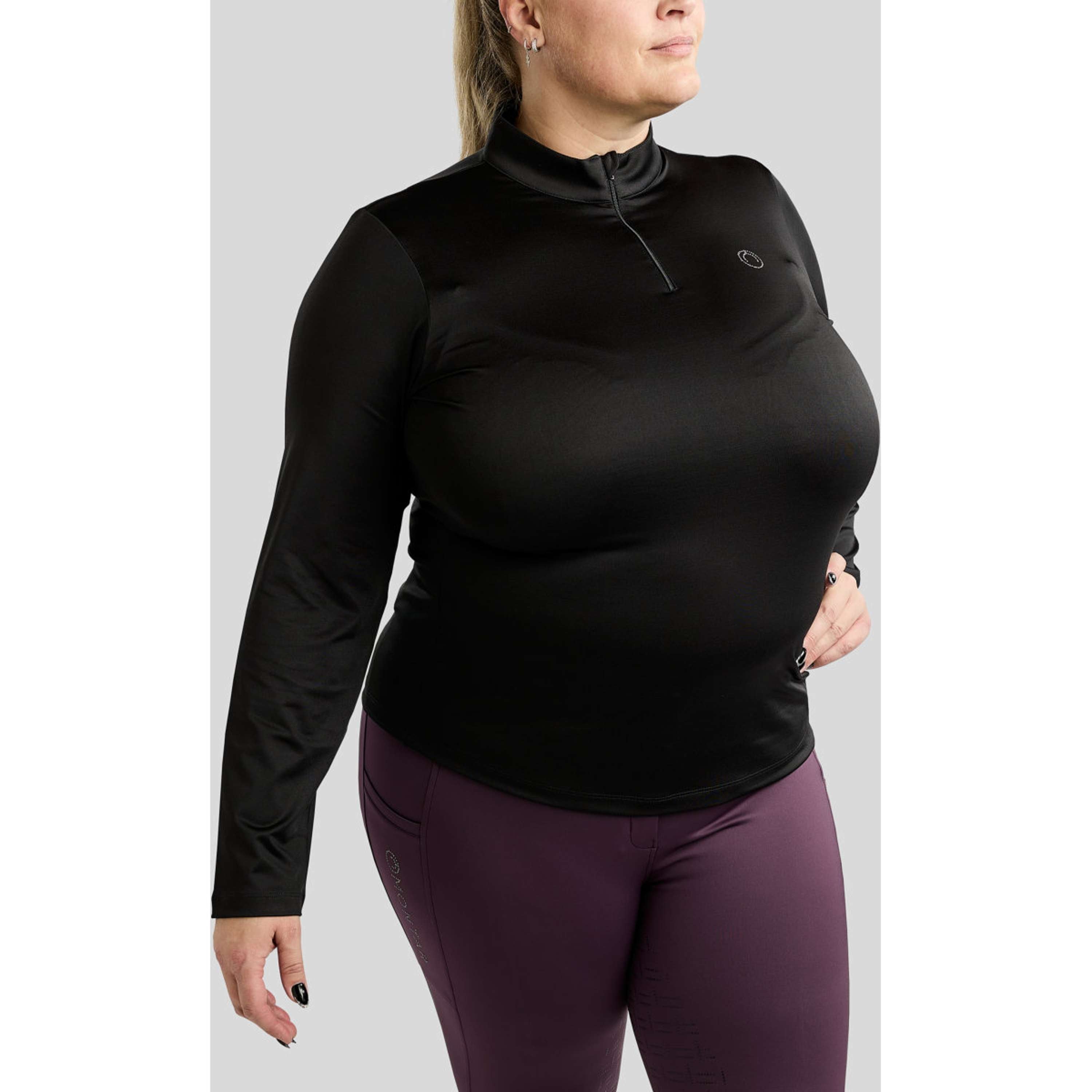 Montar Shirt MoFlair Curve Longues Manches Noir