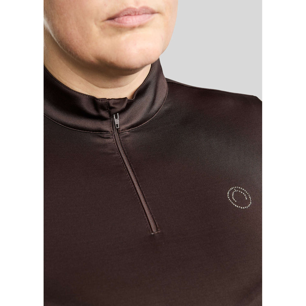 Montar Shirt MoFlair Curve Longues Manches Marron